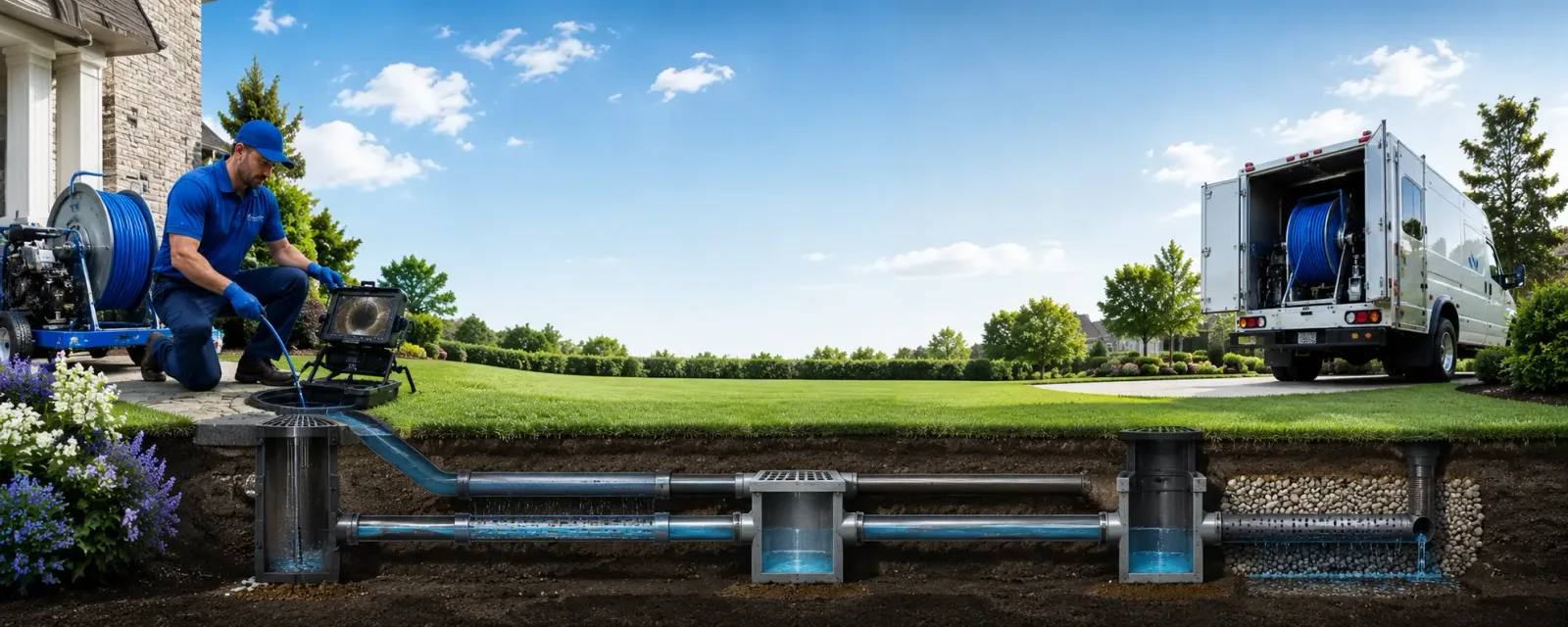 Outdoor drain cleaning information for Newhall, WV